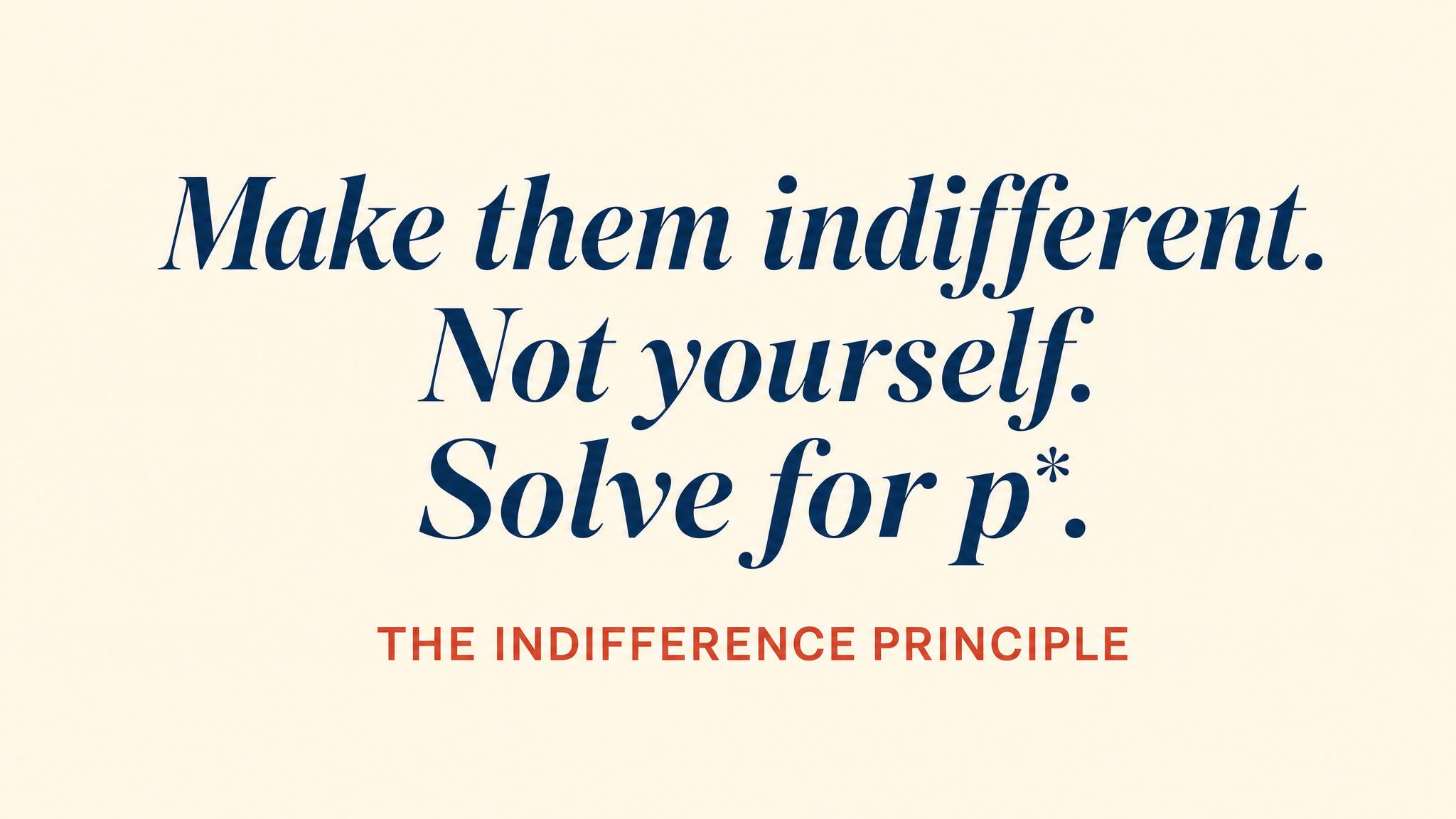 The Indifference Principle