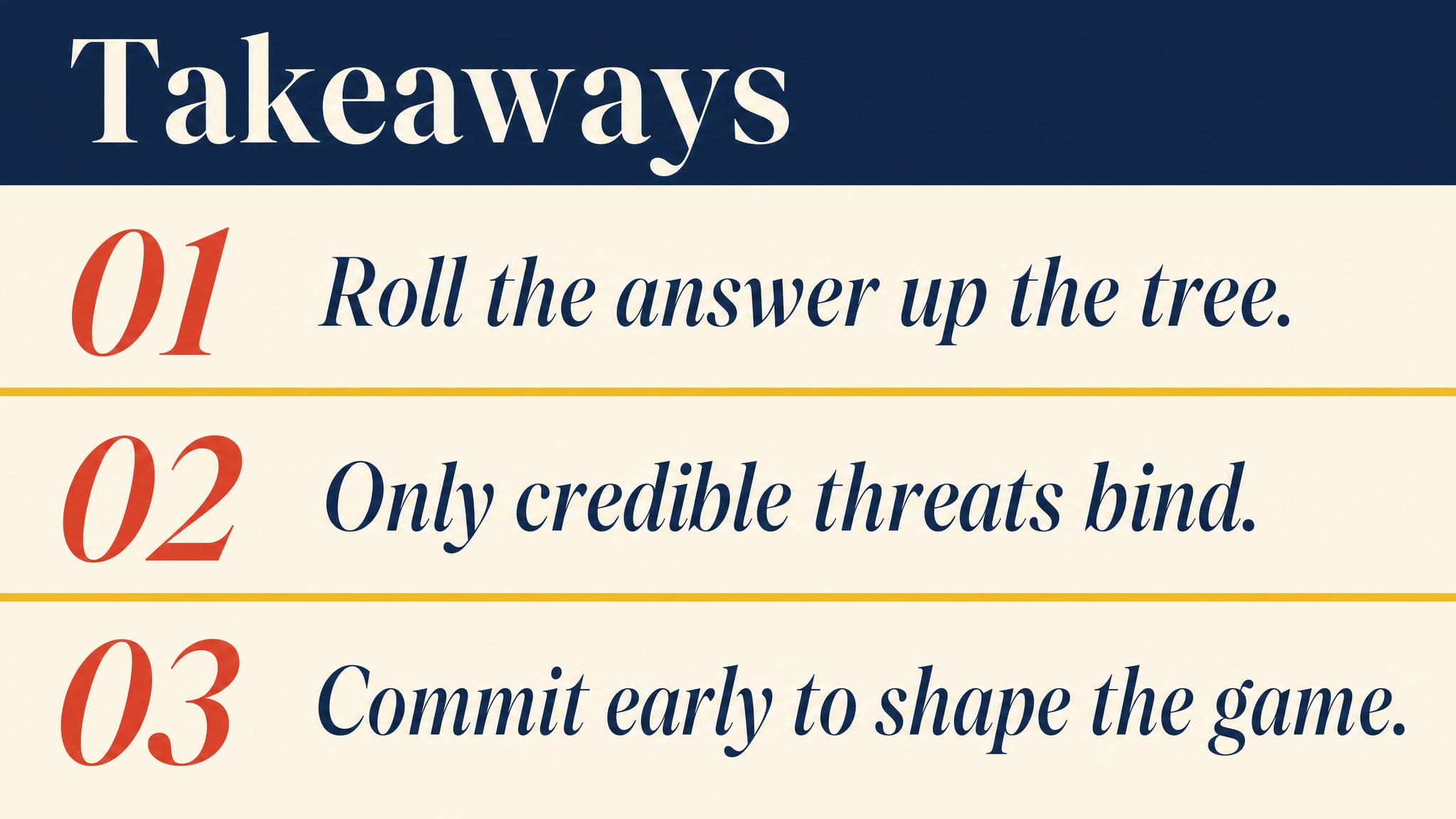 Takeaways