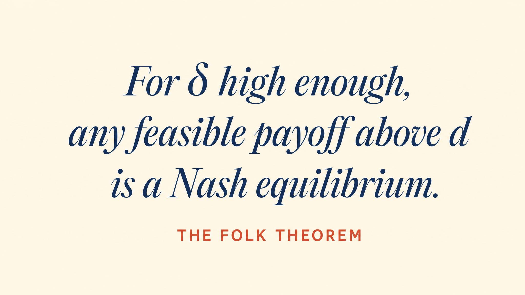 The Folk Theorem