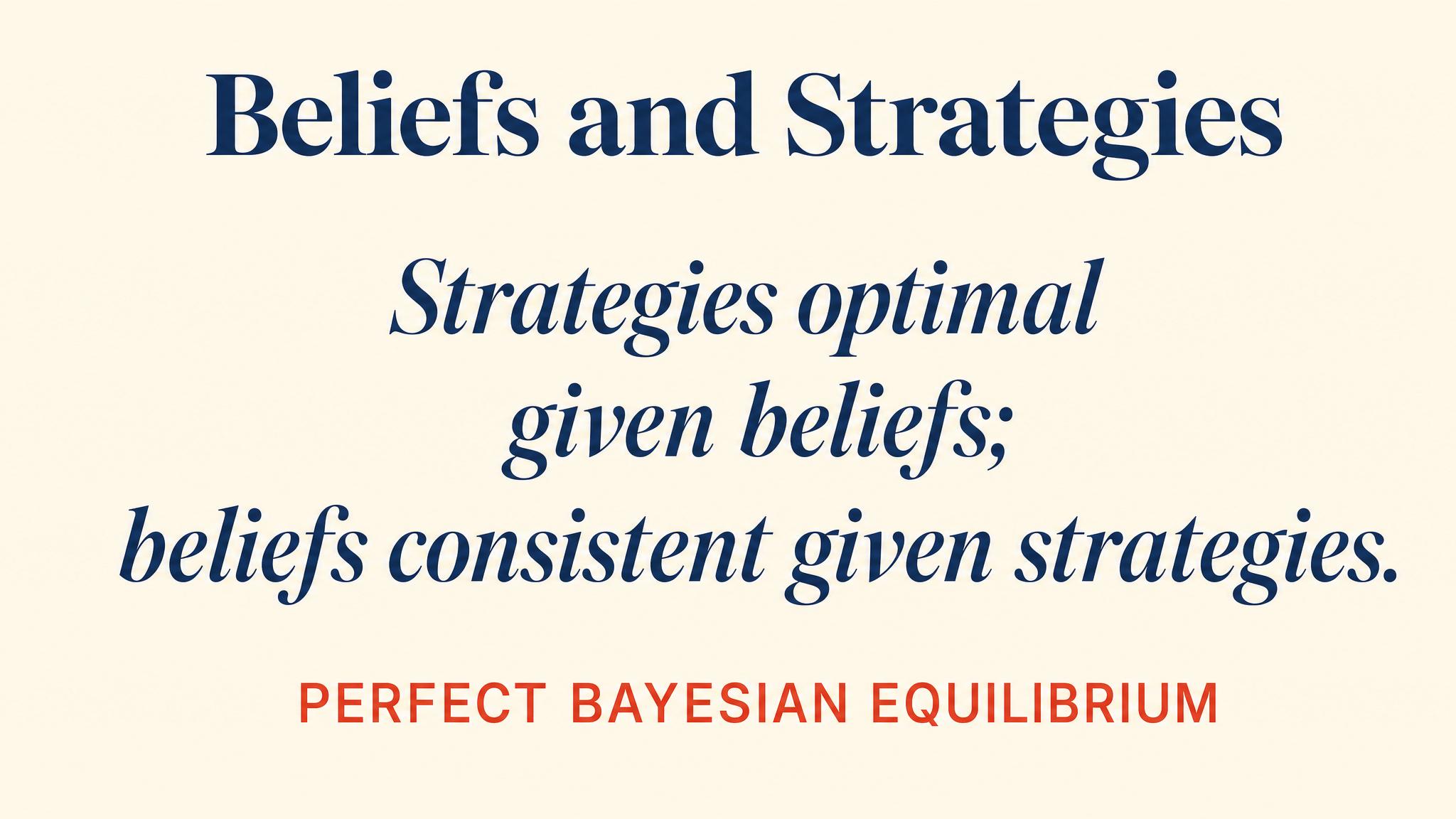 Perfect Bayesian Equilibrium