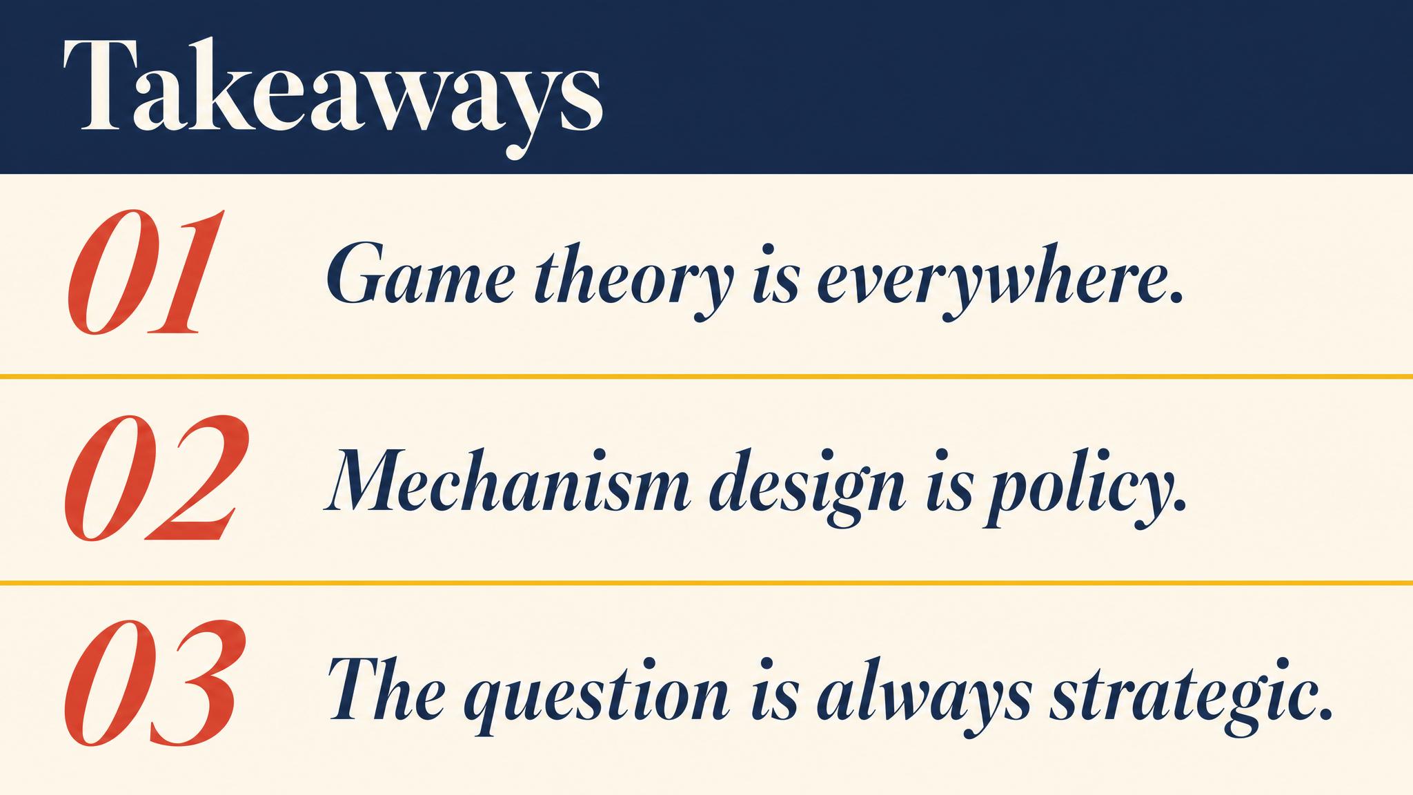 Takeaways