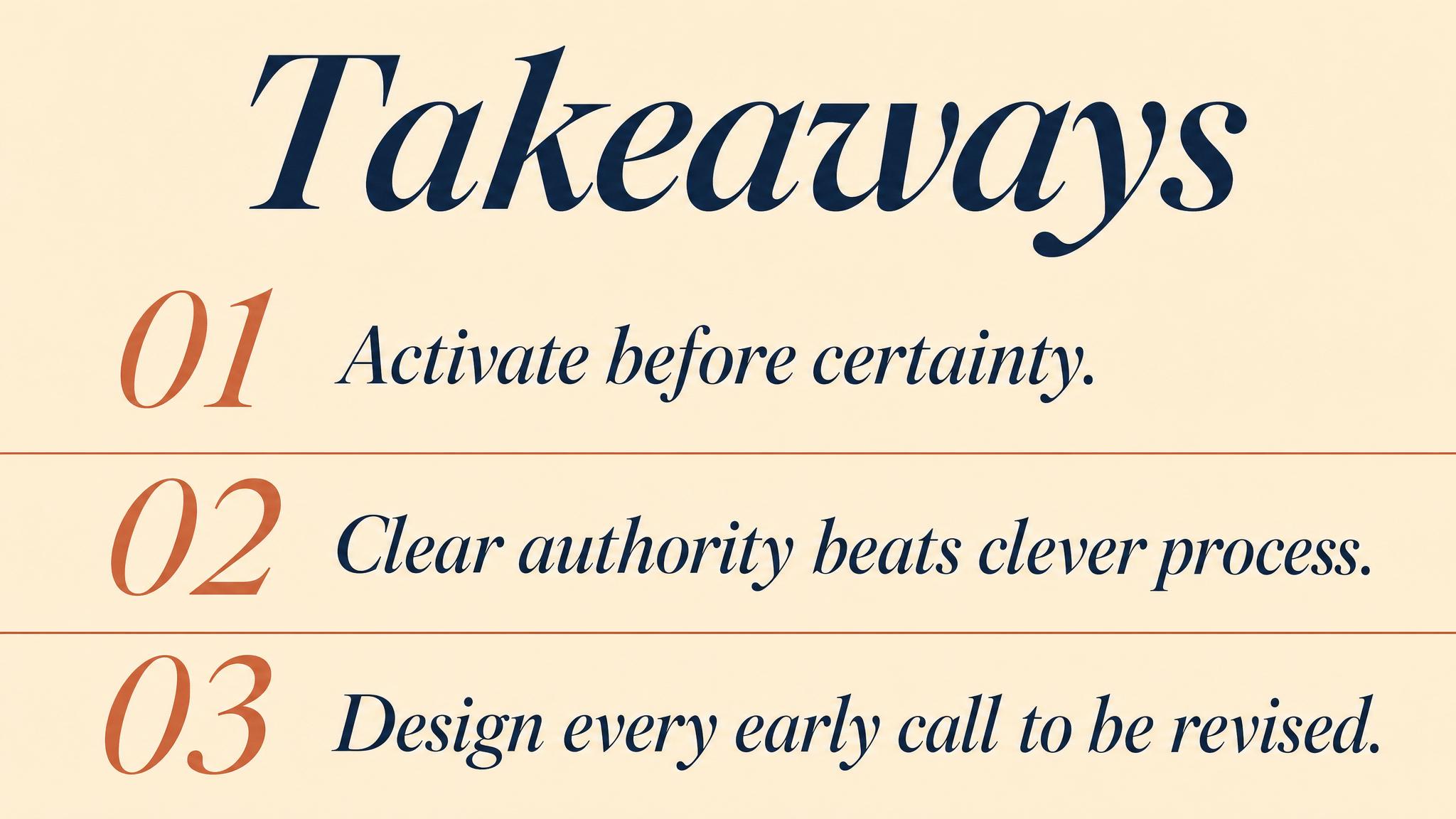 Takeaways