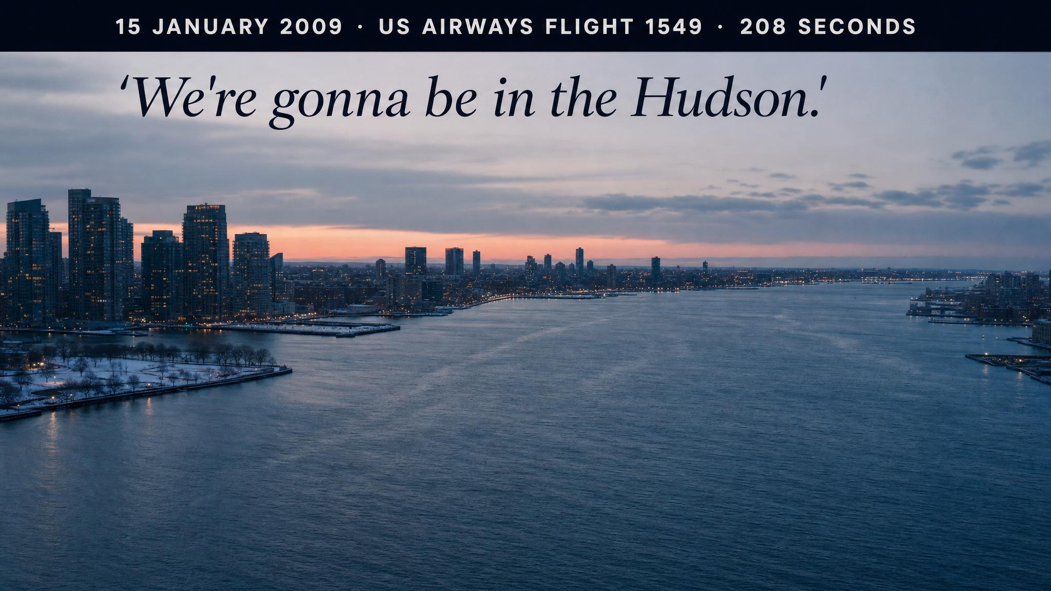 Flight 1549 — 208 seconds