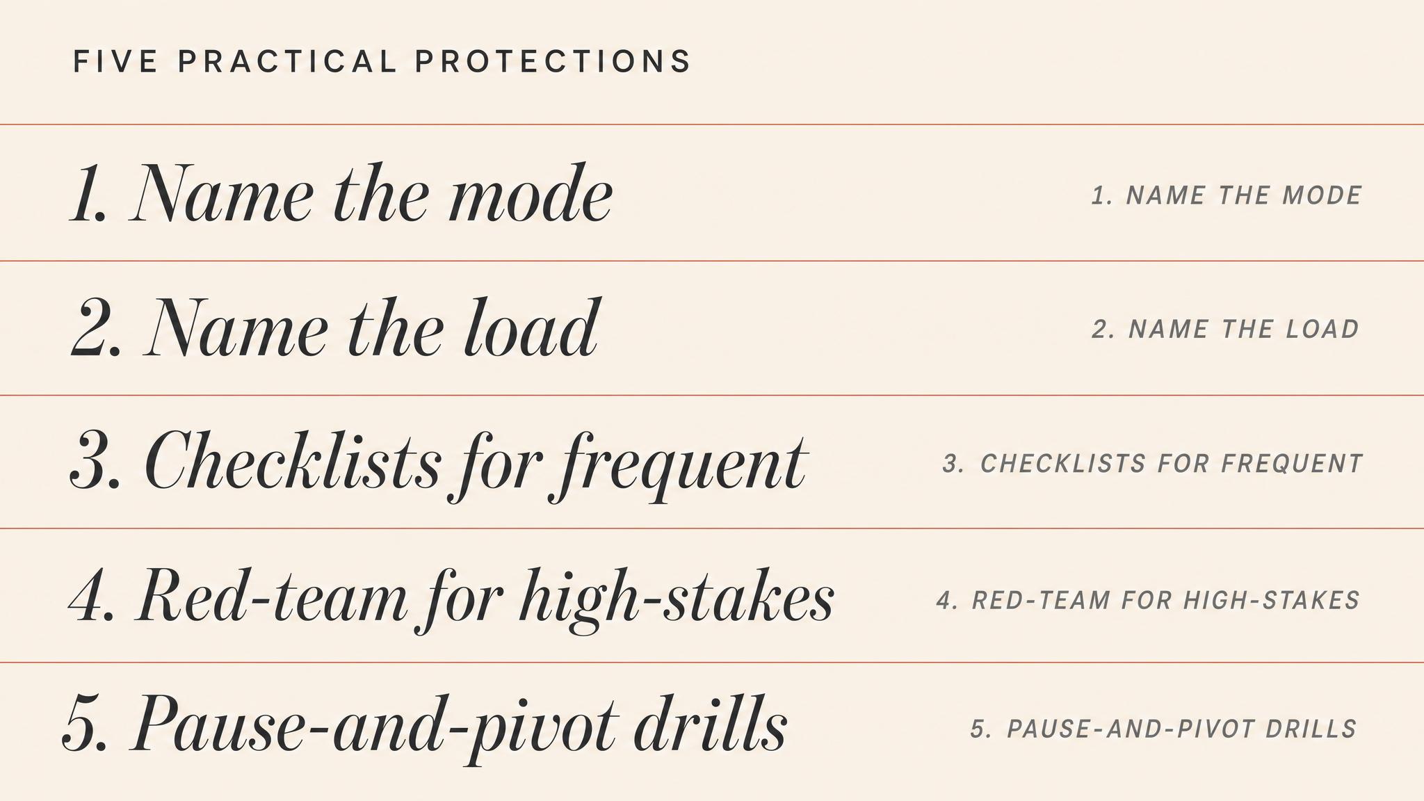 Practical protections