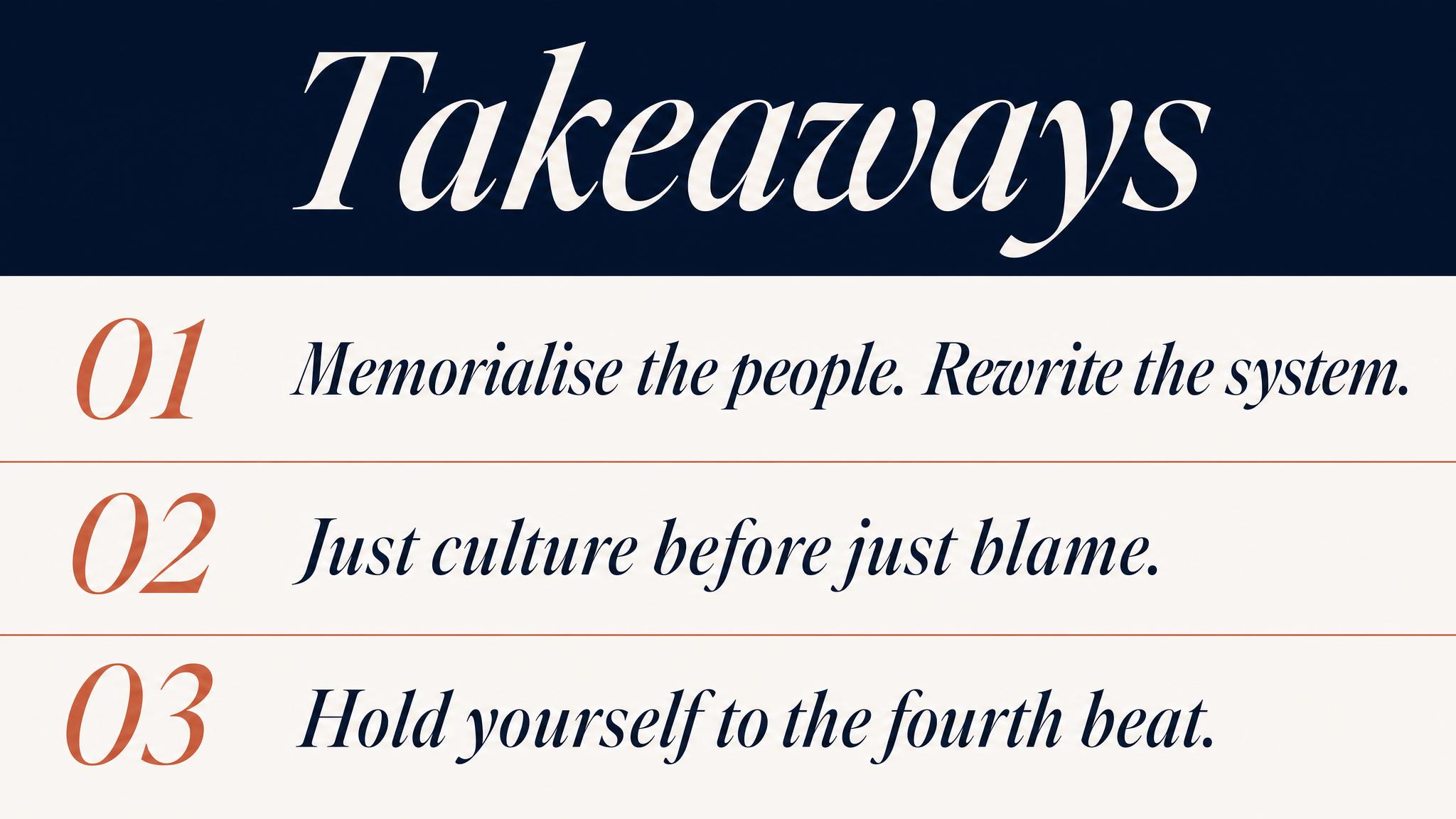Takeaways