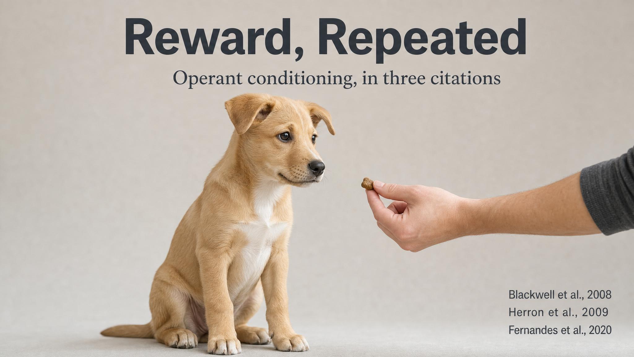 Positive reinforcement — the evidence