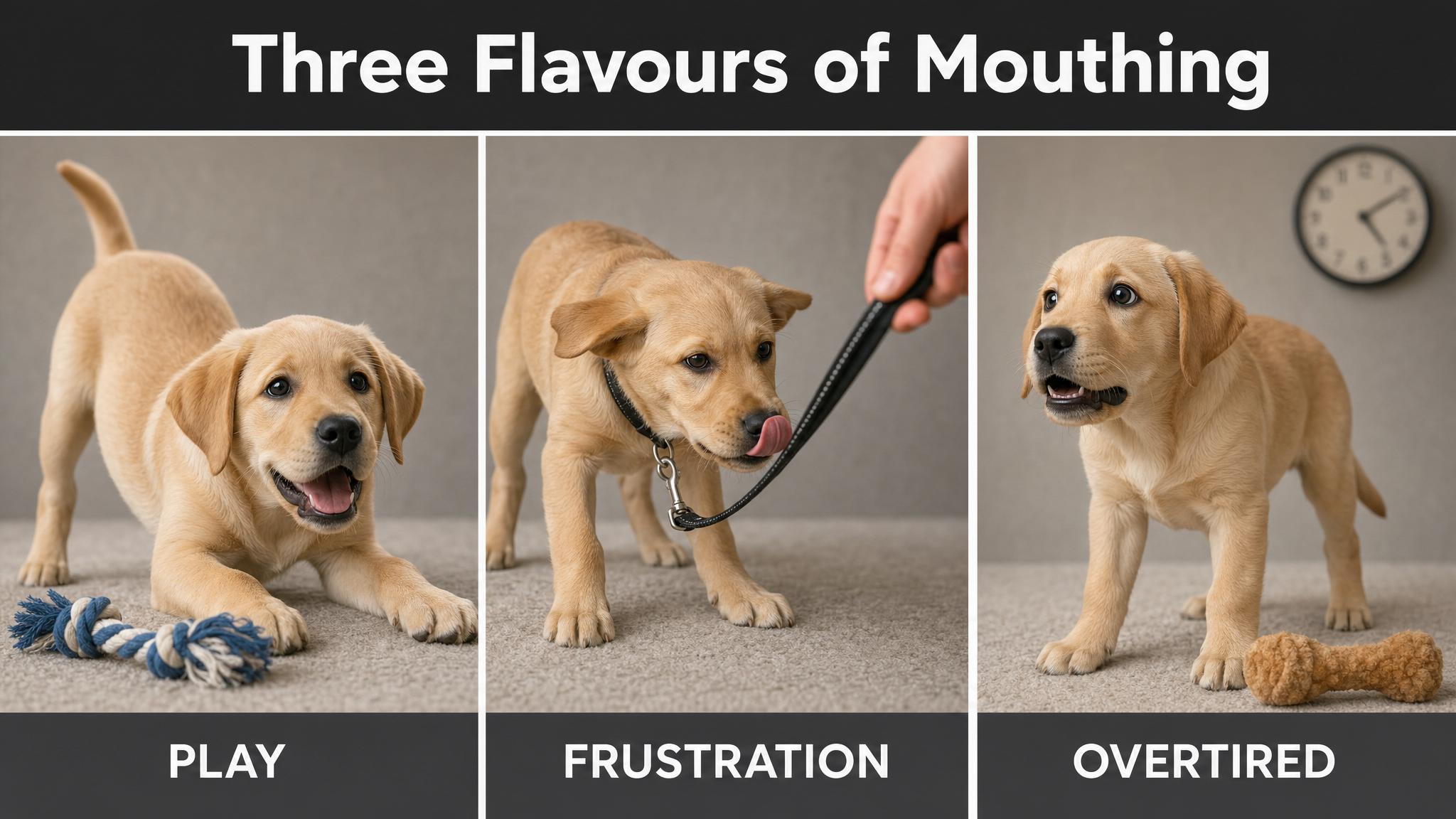 Three flavours of mouthing