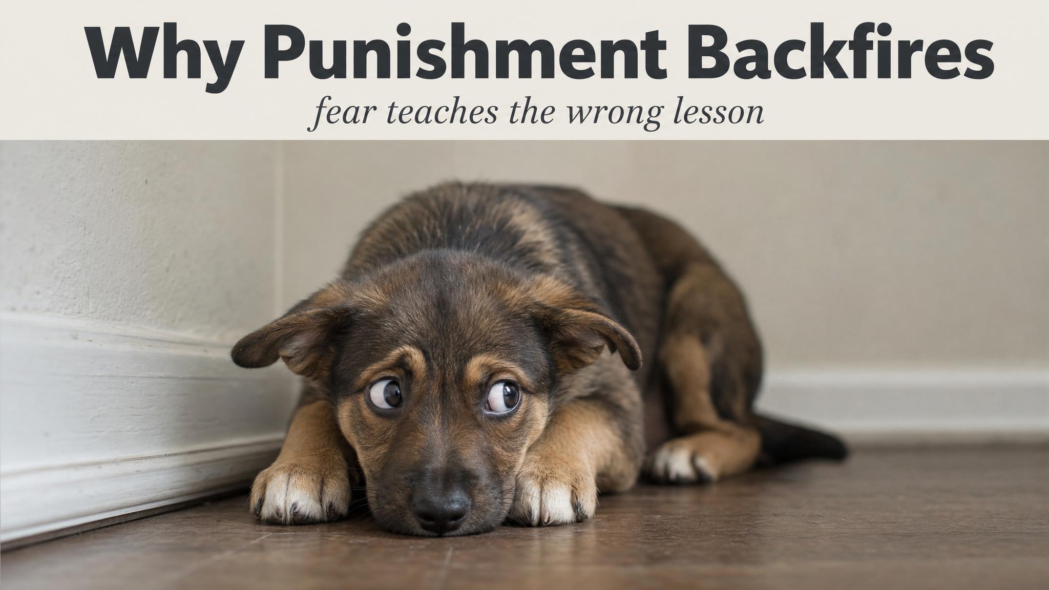 Why punishment backfires