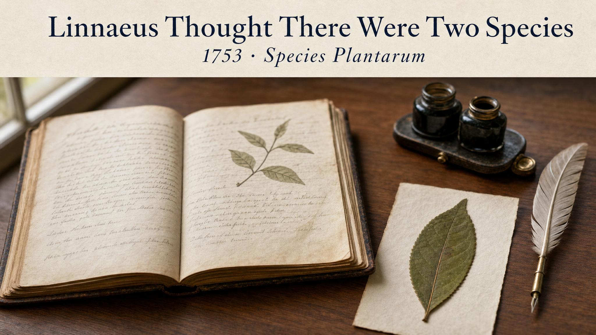 Linnaeus thought there were two species