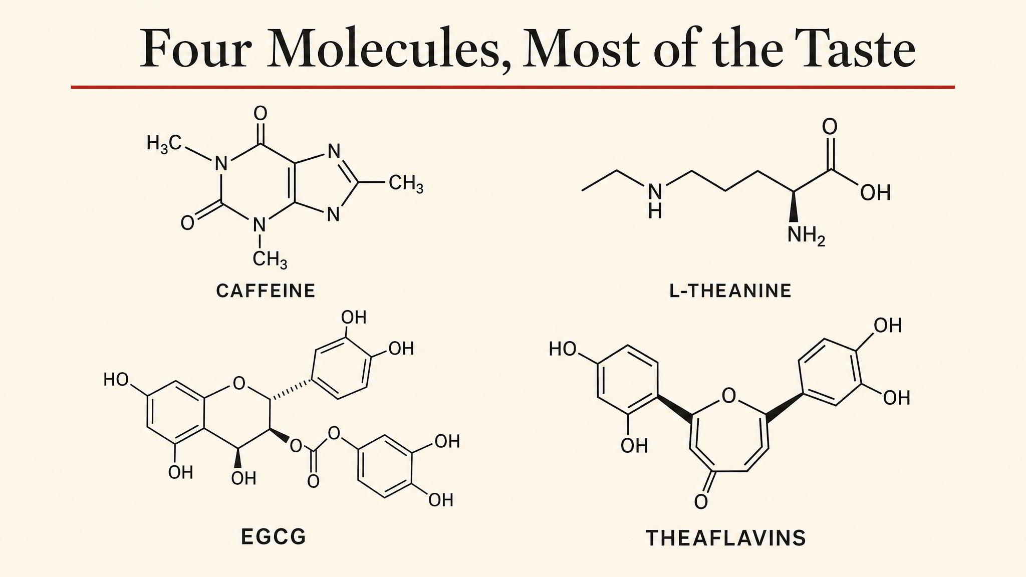 Four molecules carry most of what we taste