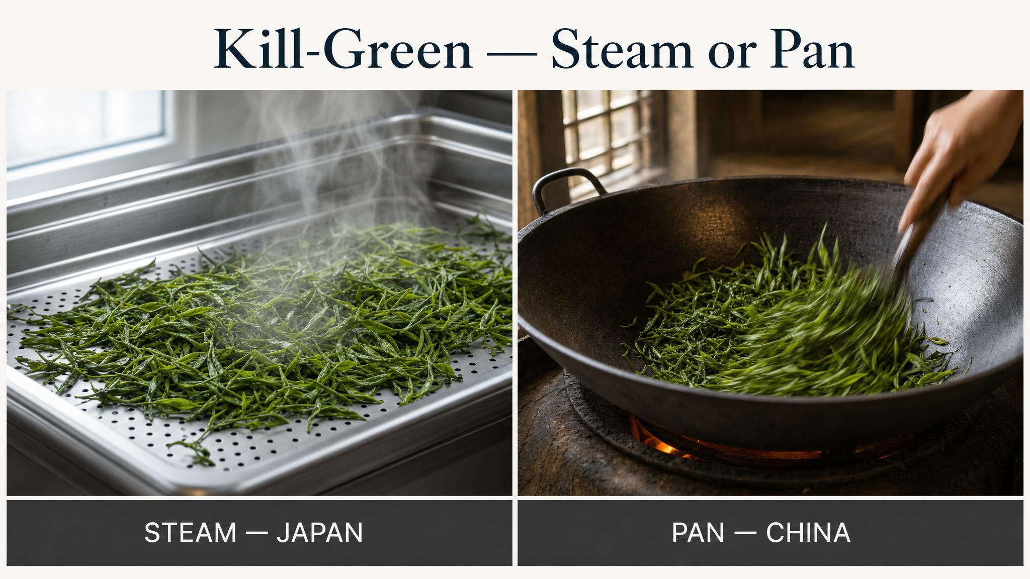 Kill-green — steam or pan