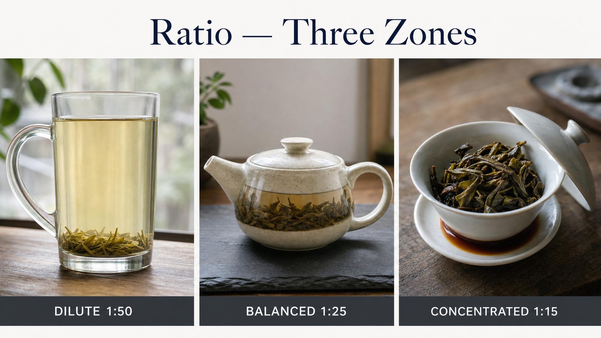 Ratio — three zones