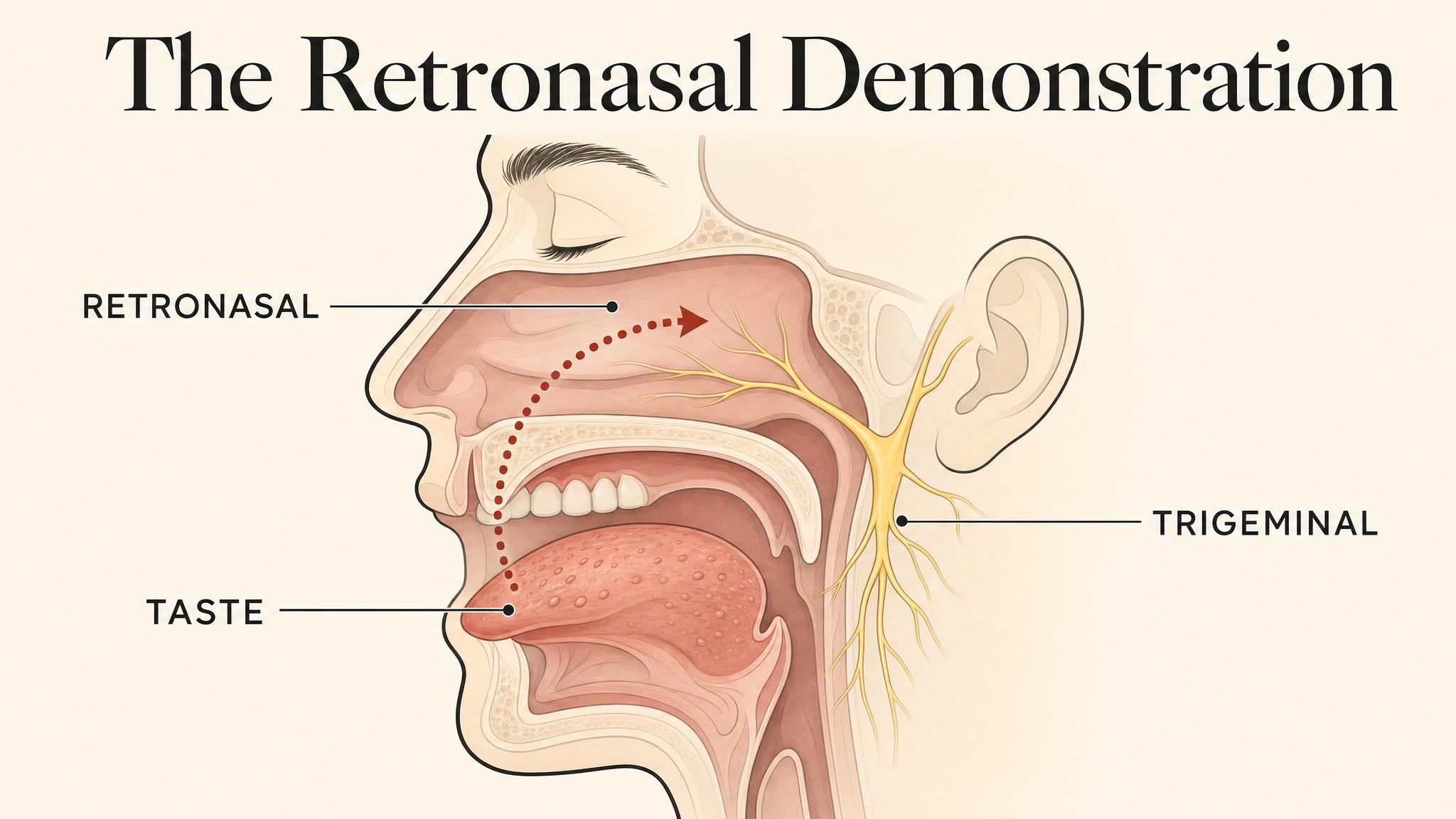 The retronasal demonstration