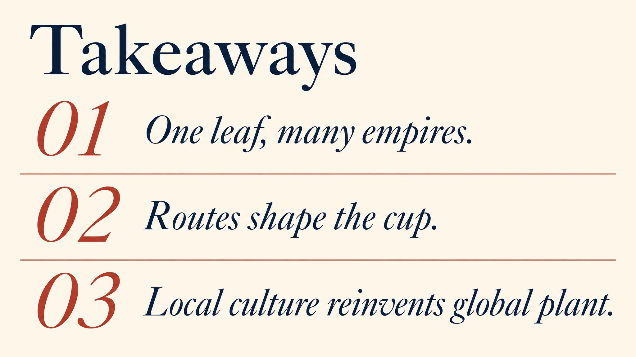 Takeaways