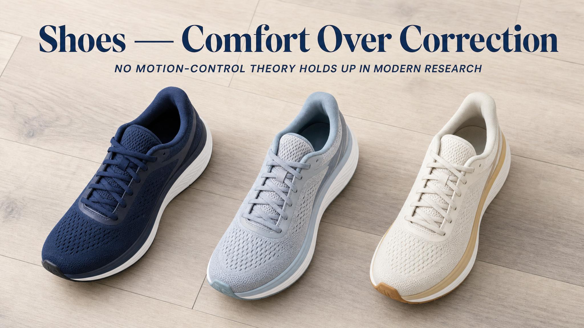 Shoes: comfort over correction