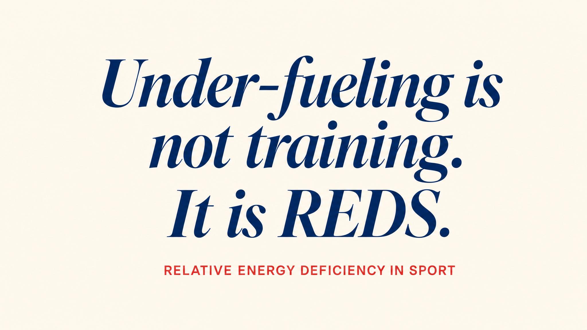 Under-fueling and REDS