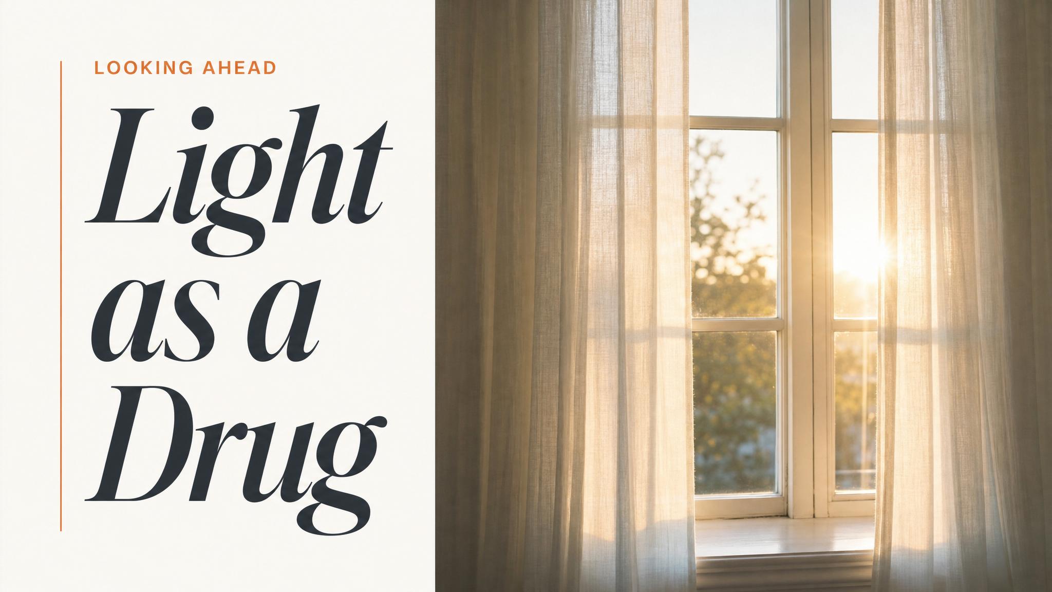 Looking ahead — Class 3: Light as a Drug