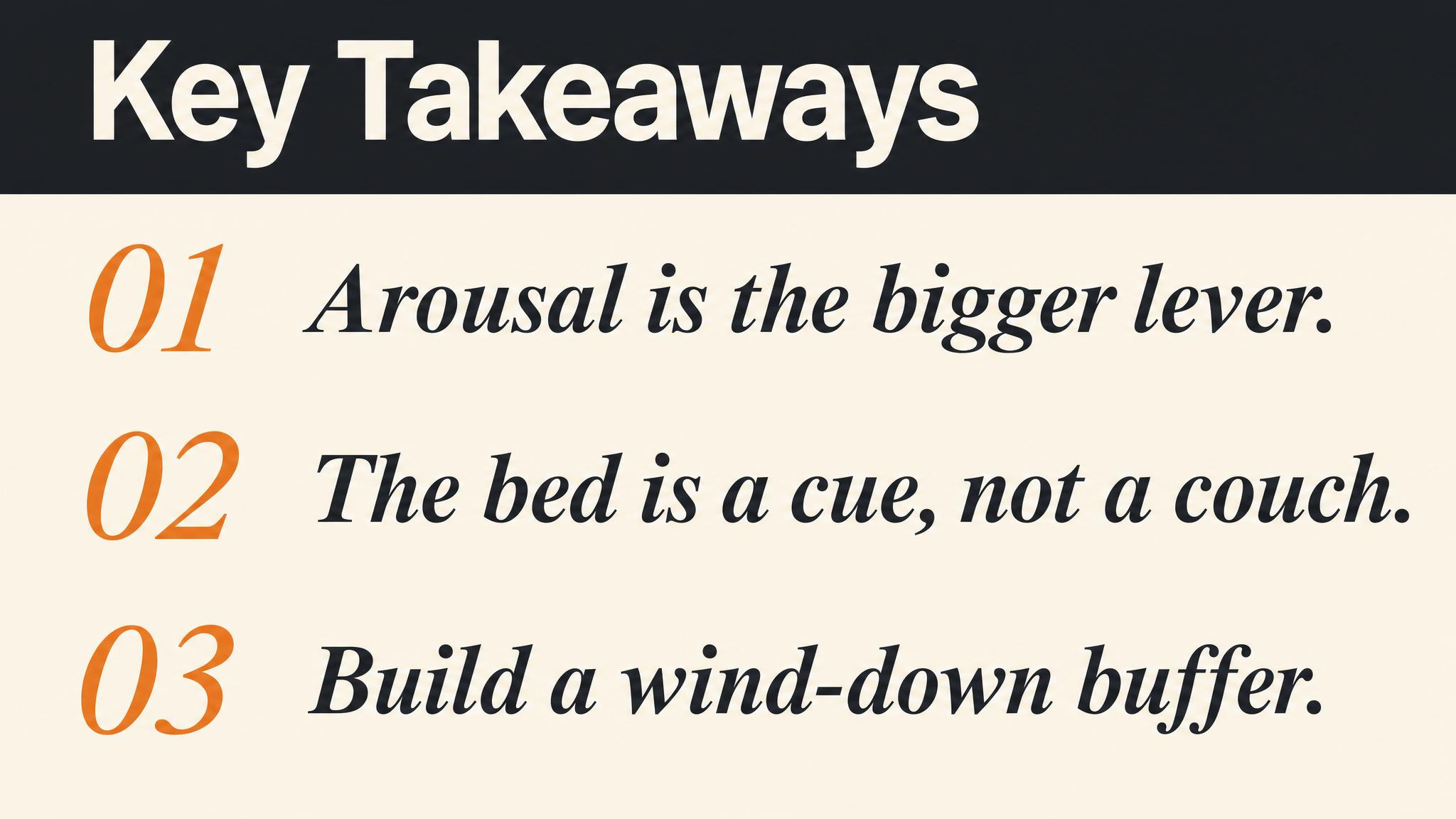 Key takeaways